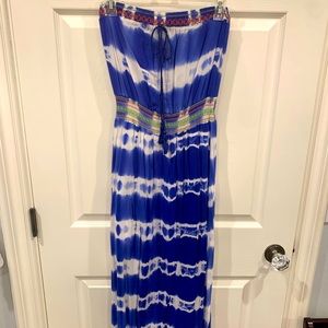 Tie dye maxi dress